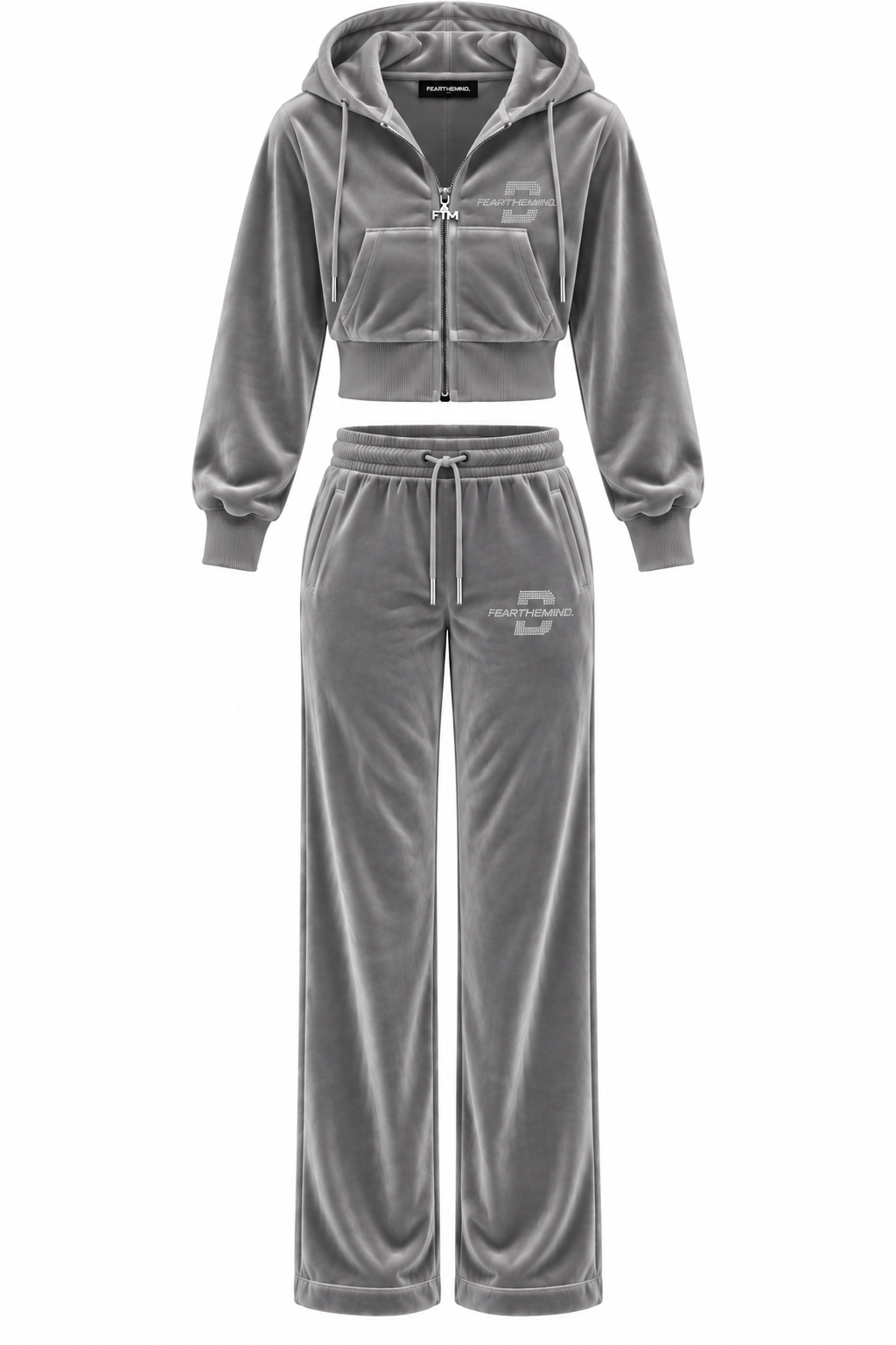 FEARLESS VELOUR SET GREY