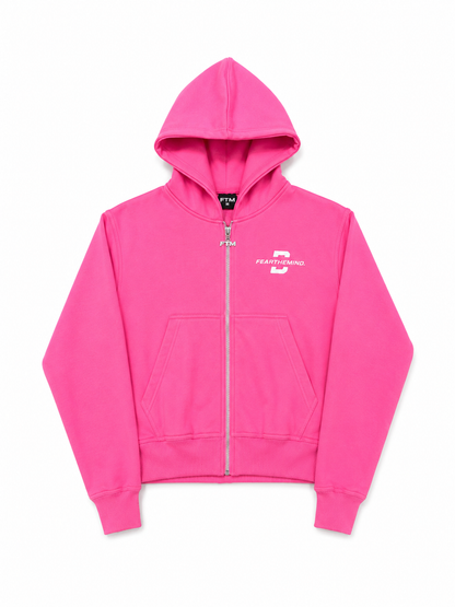 PINK ZIP HOODIE