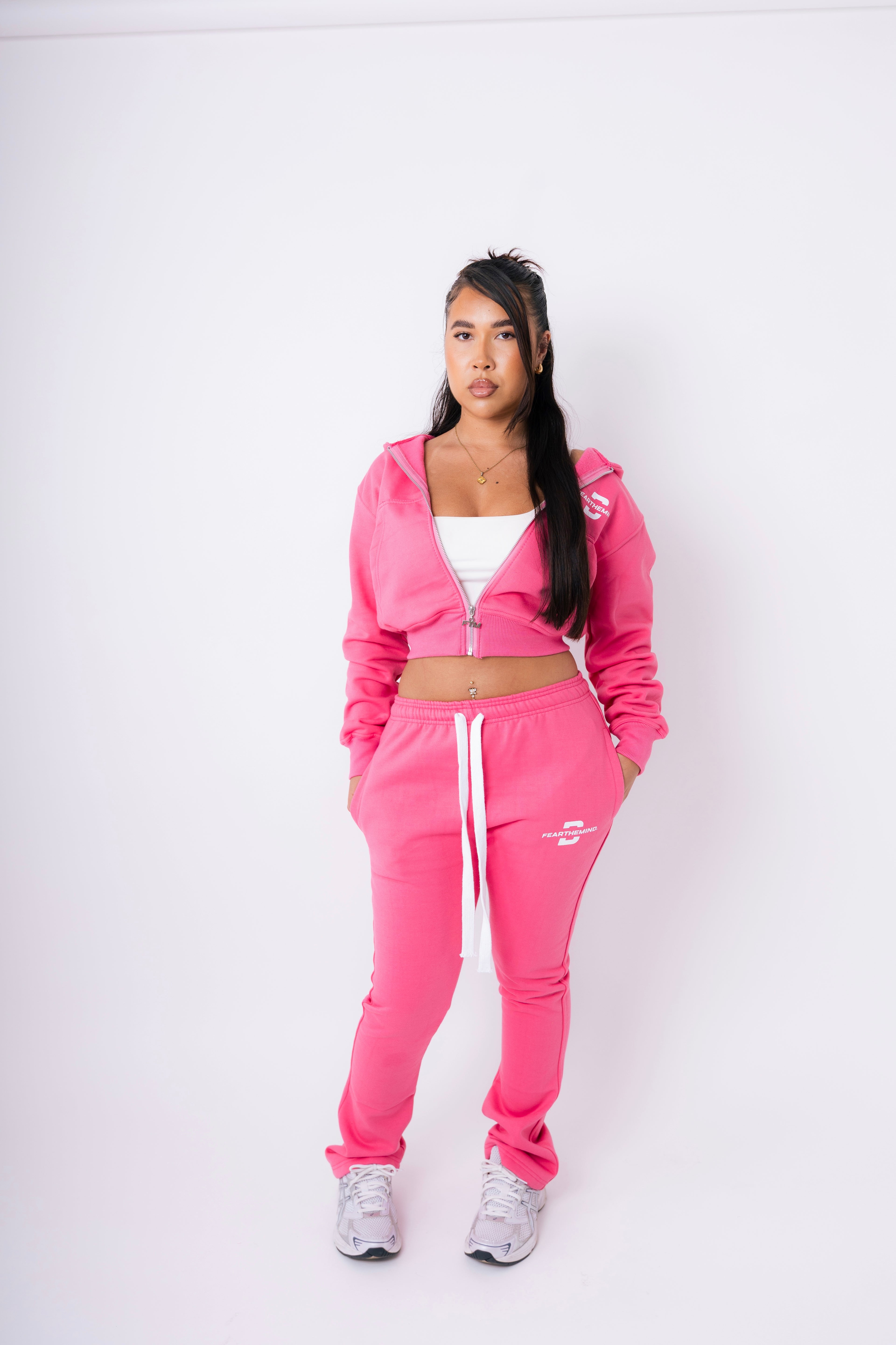 PINK FLARED PANTS